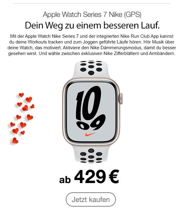 Apple Watch Nike Series 7 ab 429 €